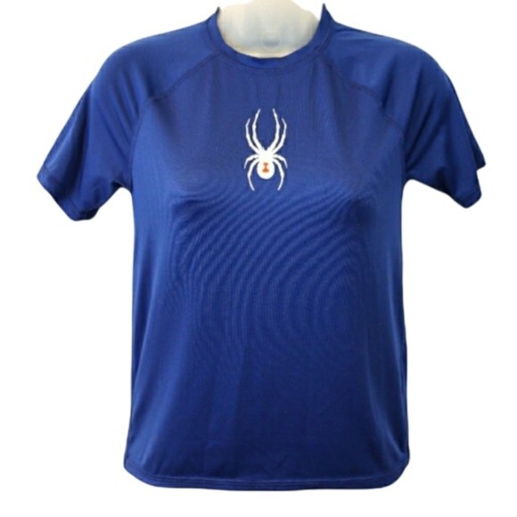 Spyder Rash Guard Swim Shirt Top Small Logo Swim Tshirt SM - Picture 1 of 11